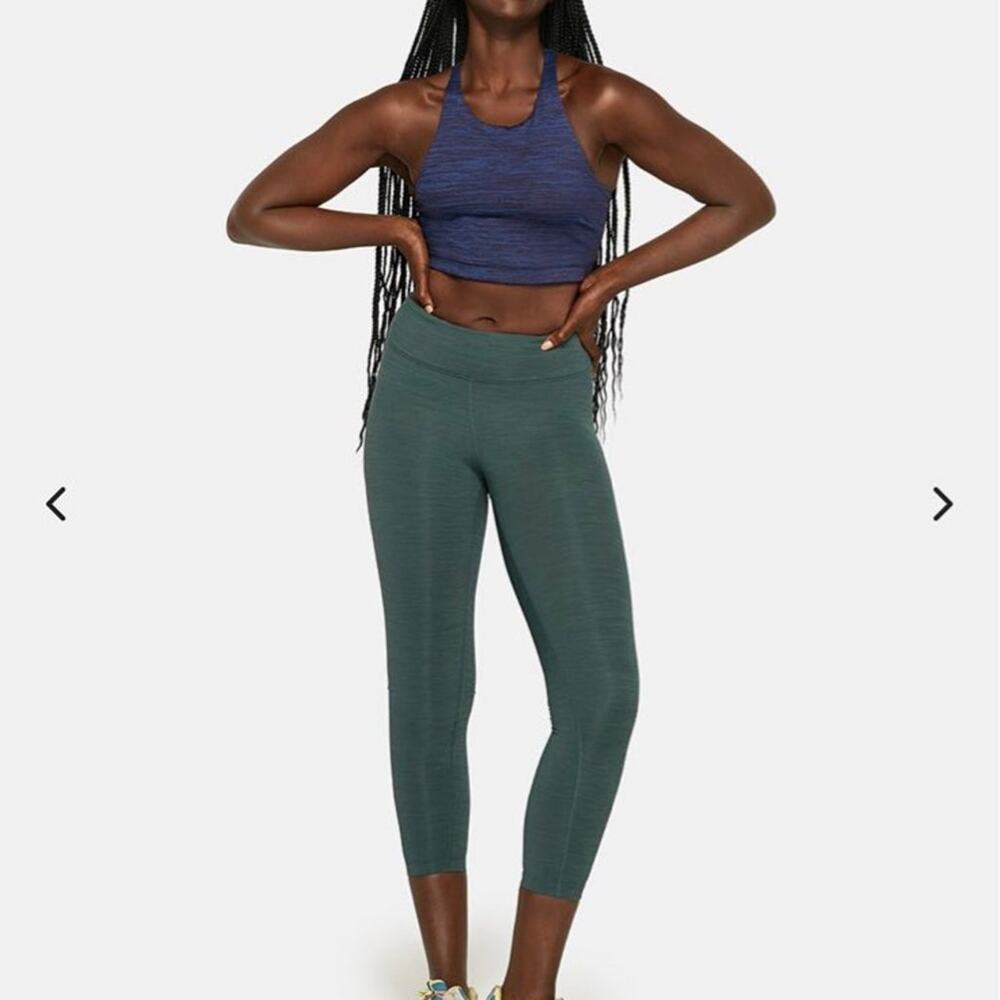 Outdoor Voices Heathered Green Freeform 7/8 Active Wear Leggings S